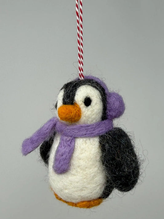 Needle Felted Penguin - Handmade PENGUIN Ornament